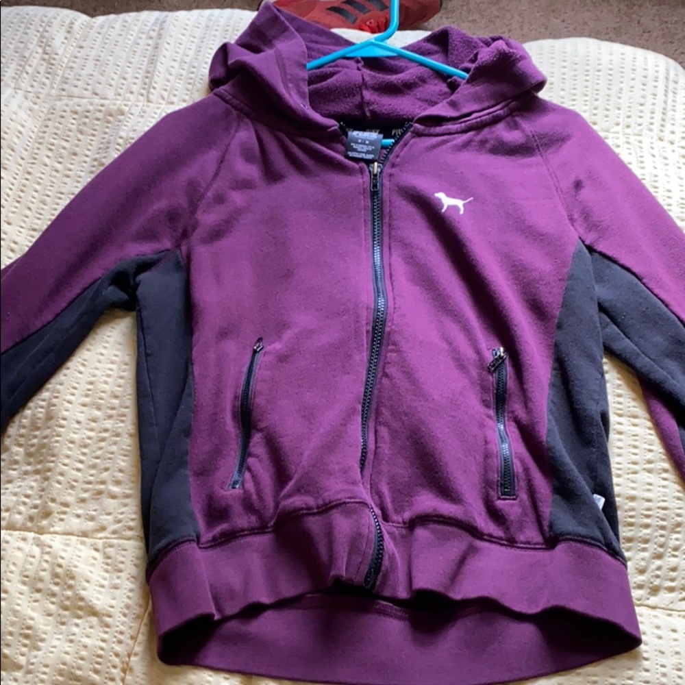 Pink zip up